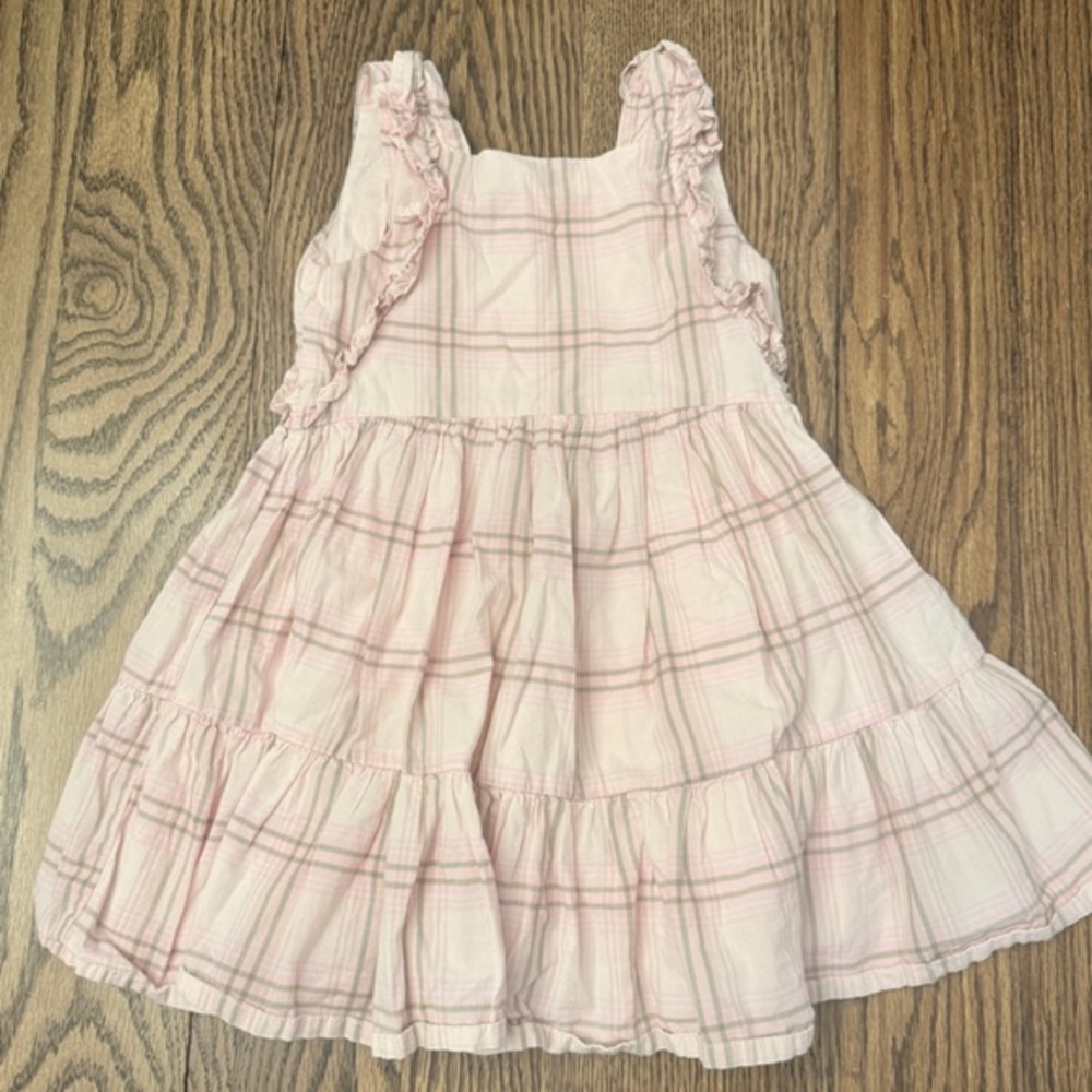 OshKosh B'gosh Plaid Pink Toddler Girls Dress Sz 3T BK